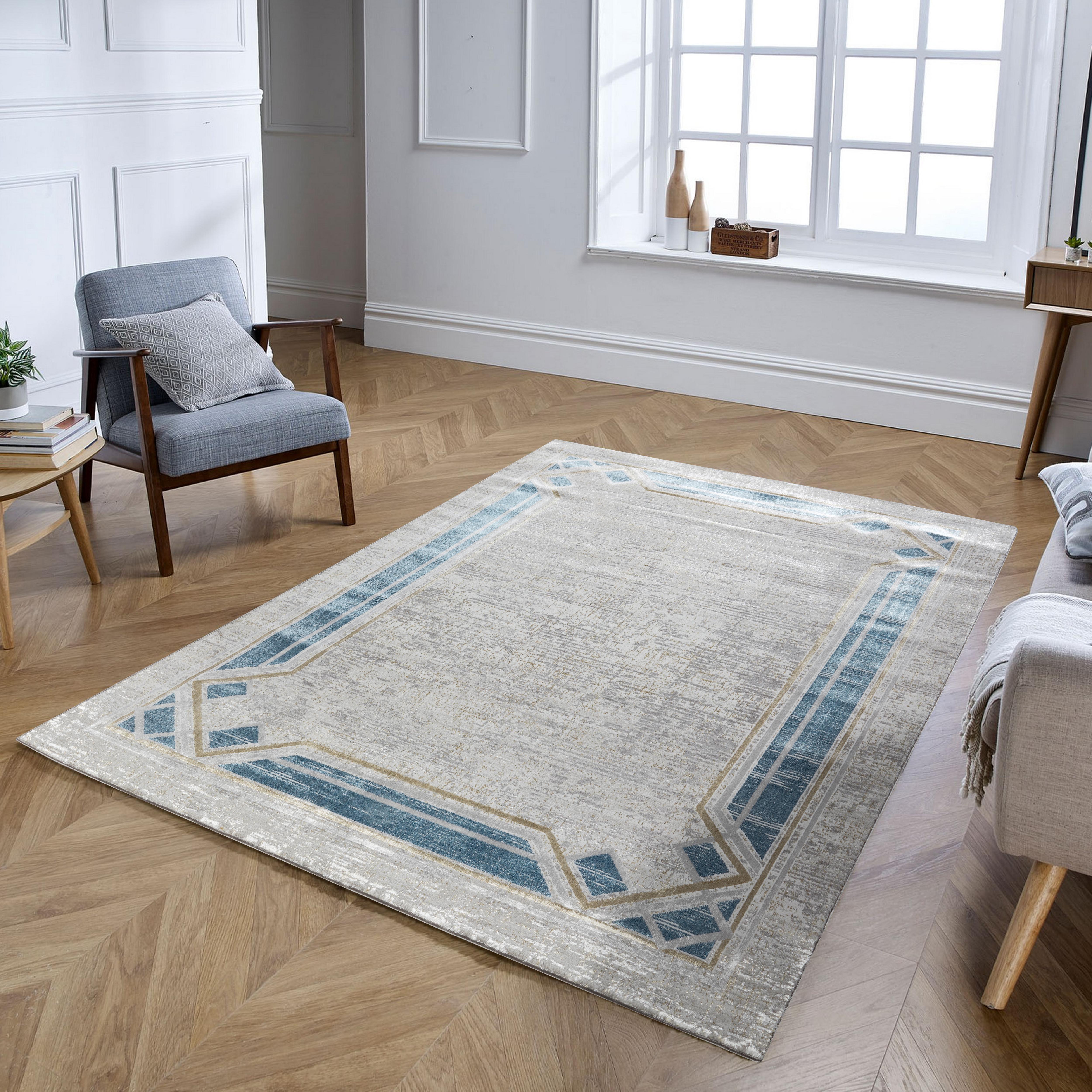Li Paris LP 217 Area Rug Grey/Navy