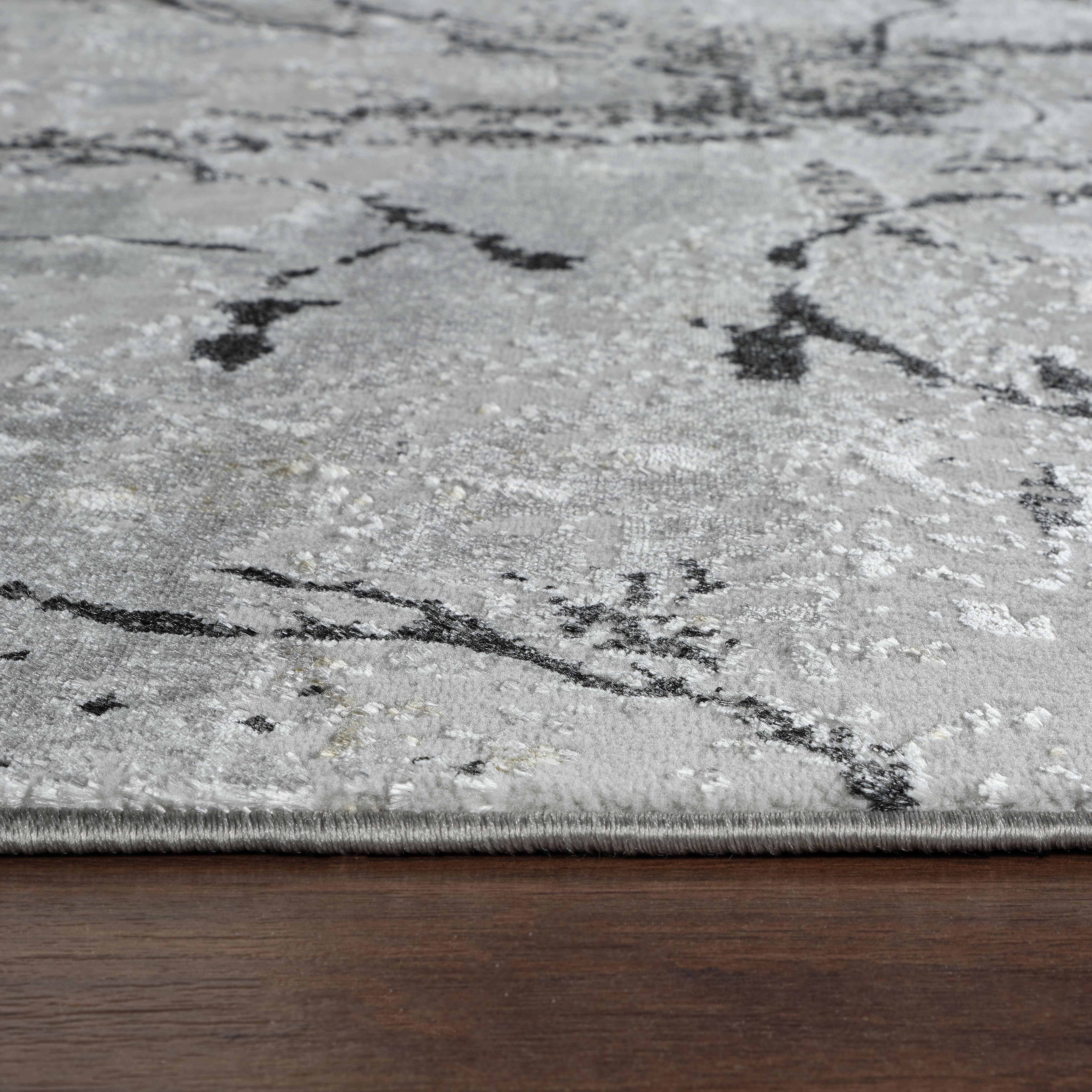 Li Paris LP239 Area Rug Grey/Black