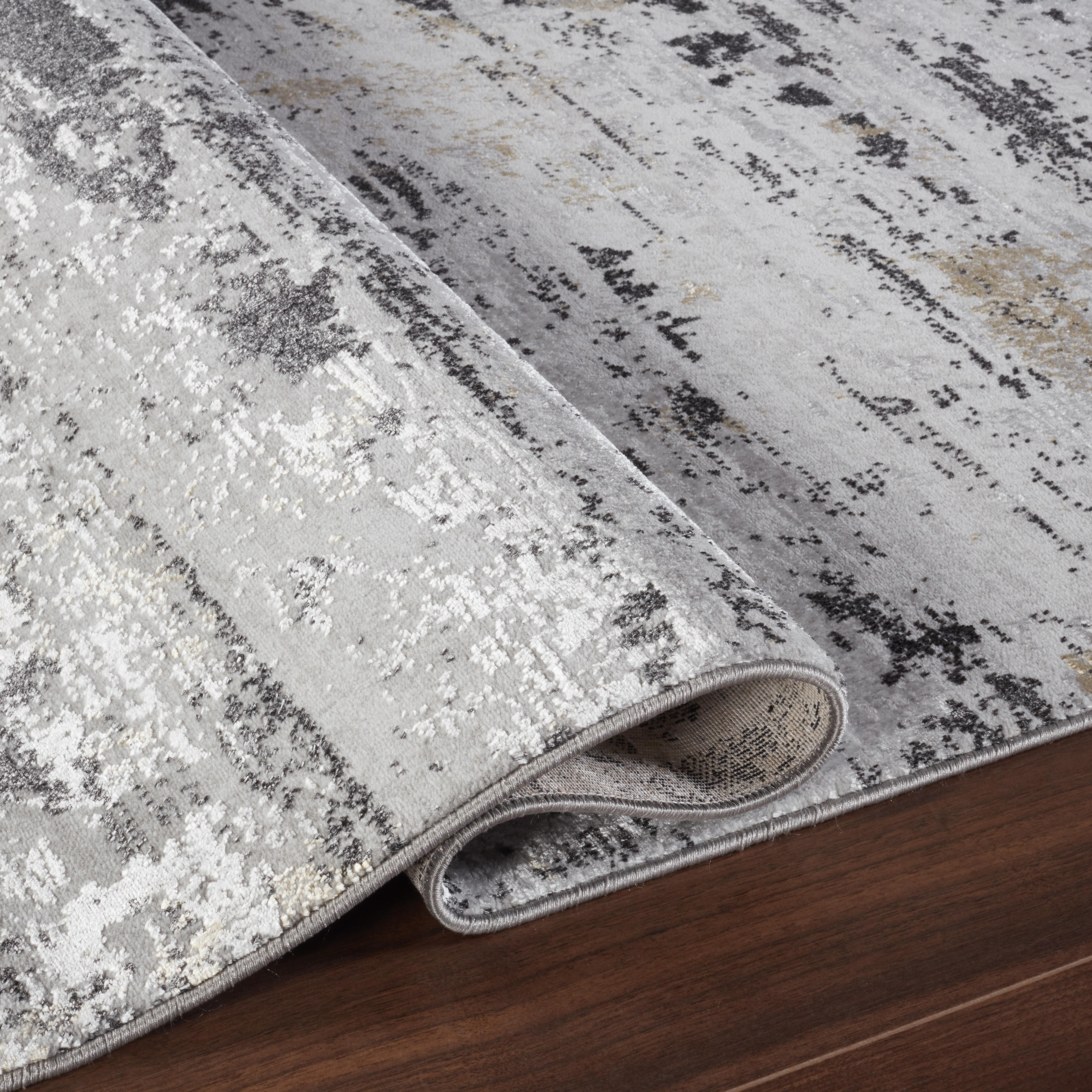 Li Paris LP272 Area Rug Grey/Black