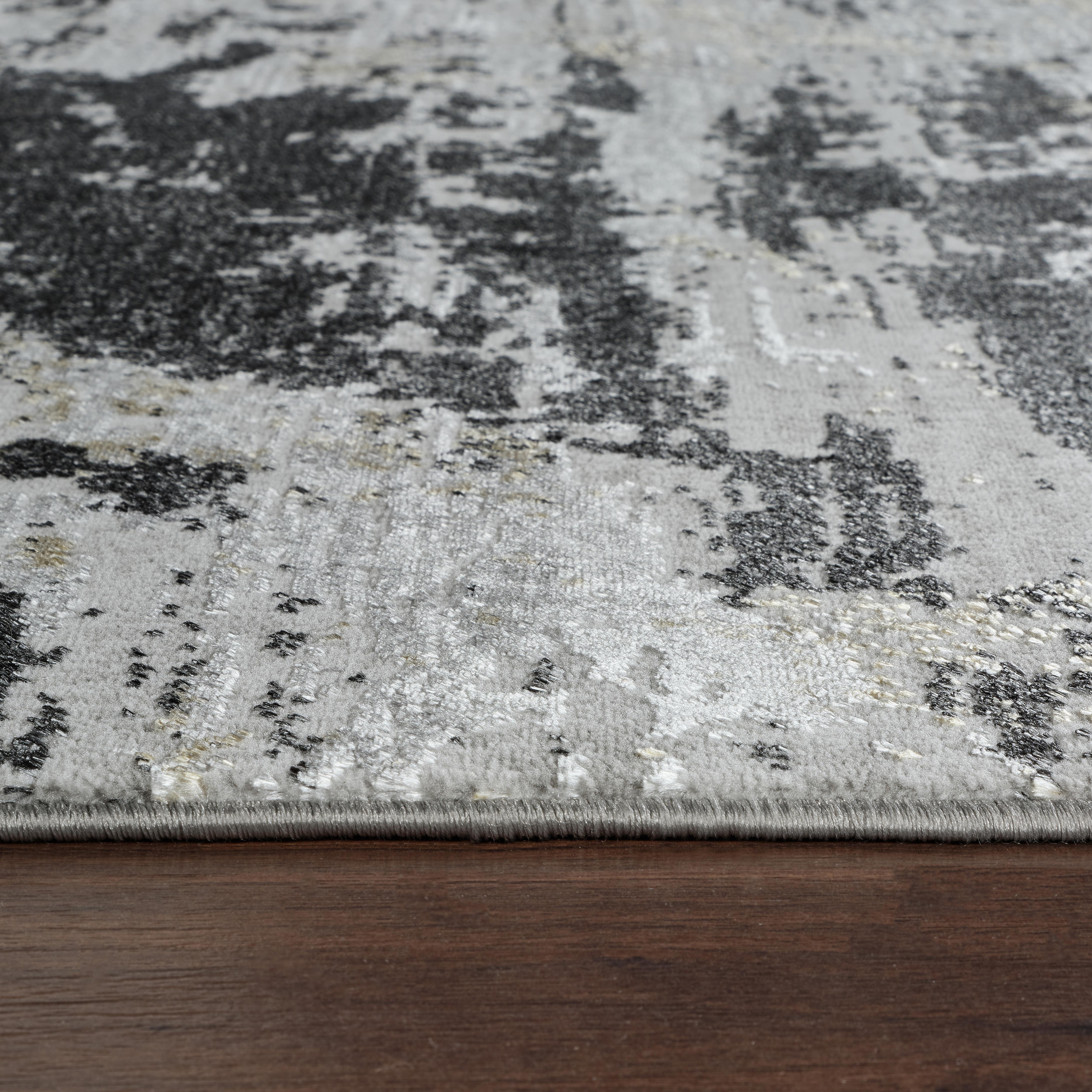 Li Paris LP272 Area Rug Grey/Black