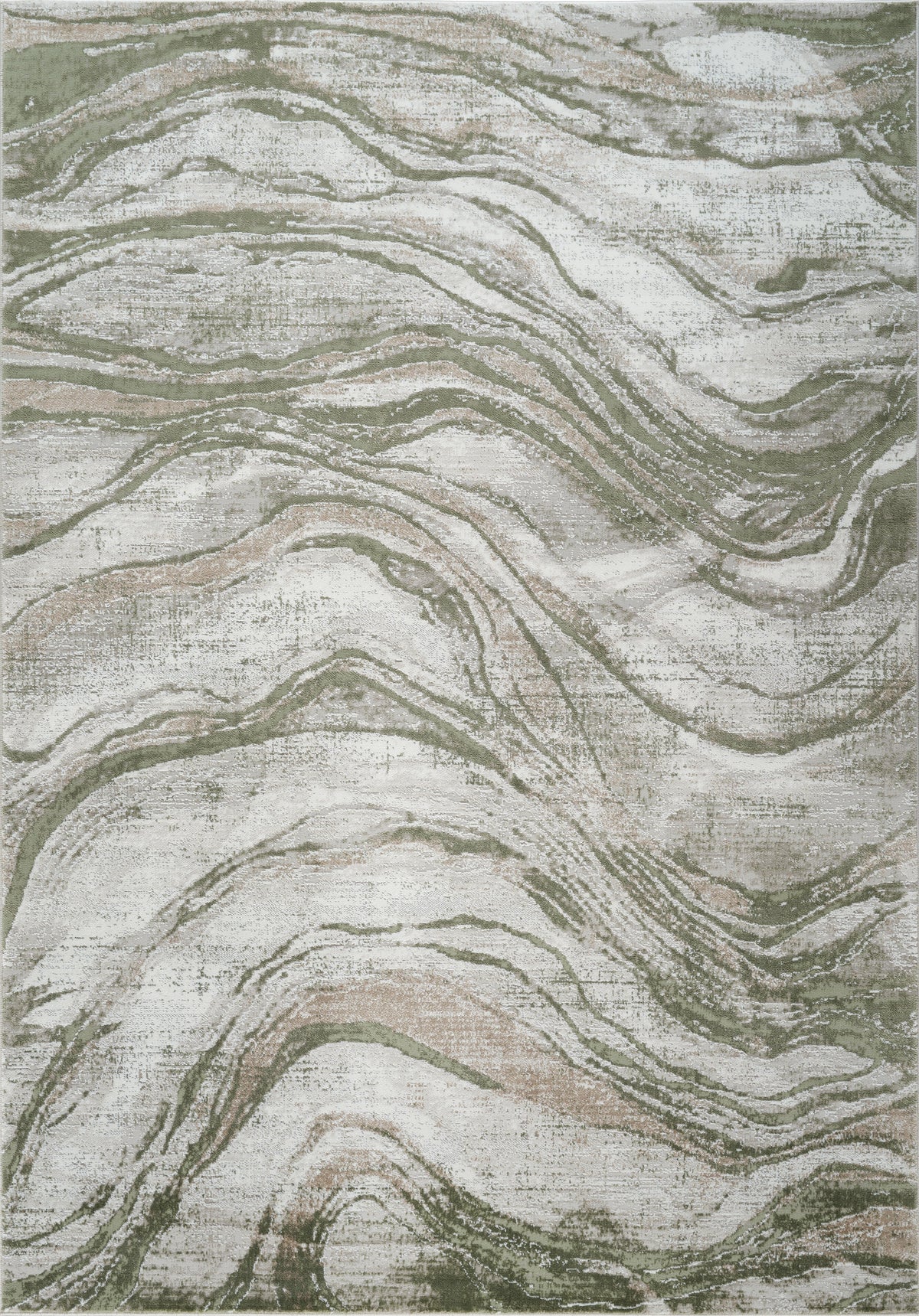 Merry MR108A Area Rug Cream/Green