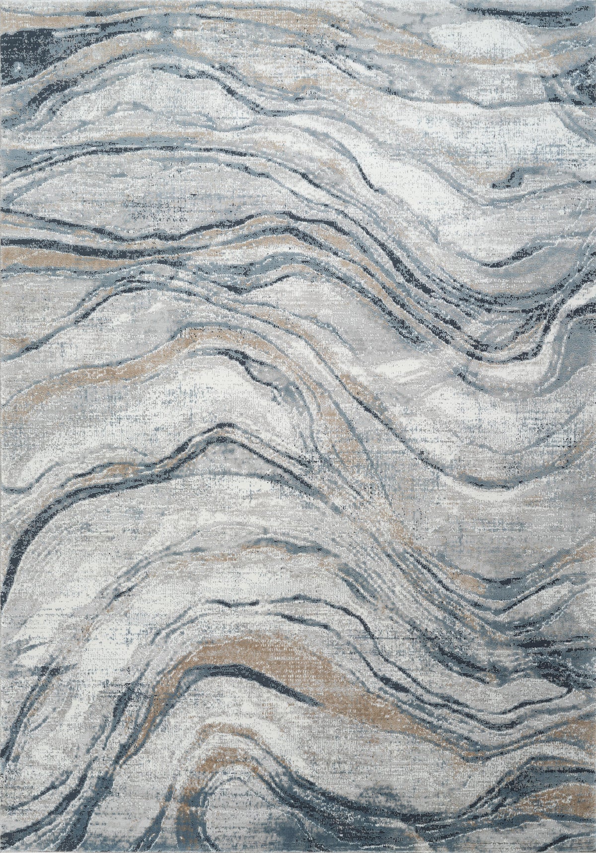 Merry MR108A Area Rug Grey/Navy
