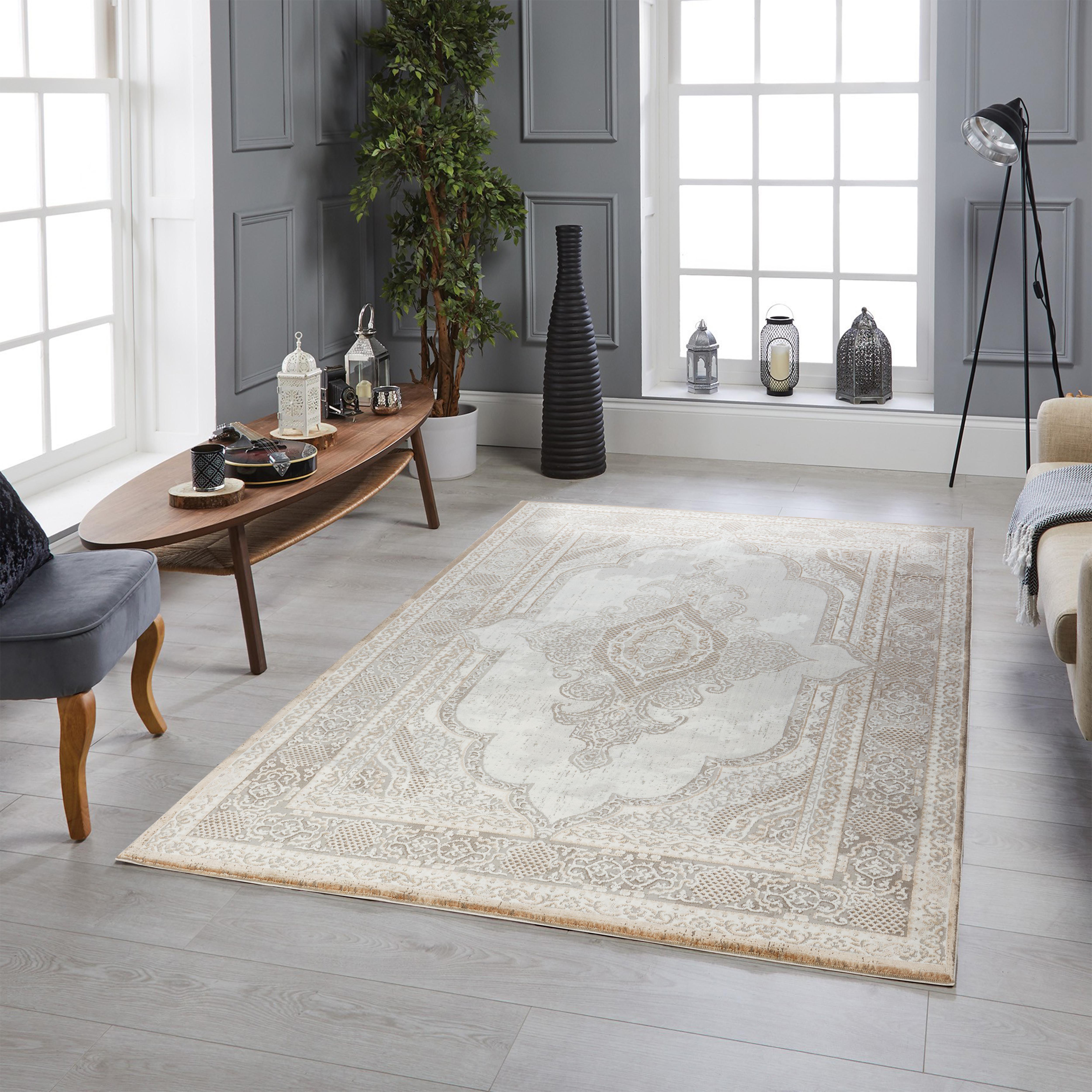 Merry MR226A Area Rug Cream/Gold