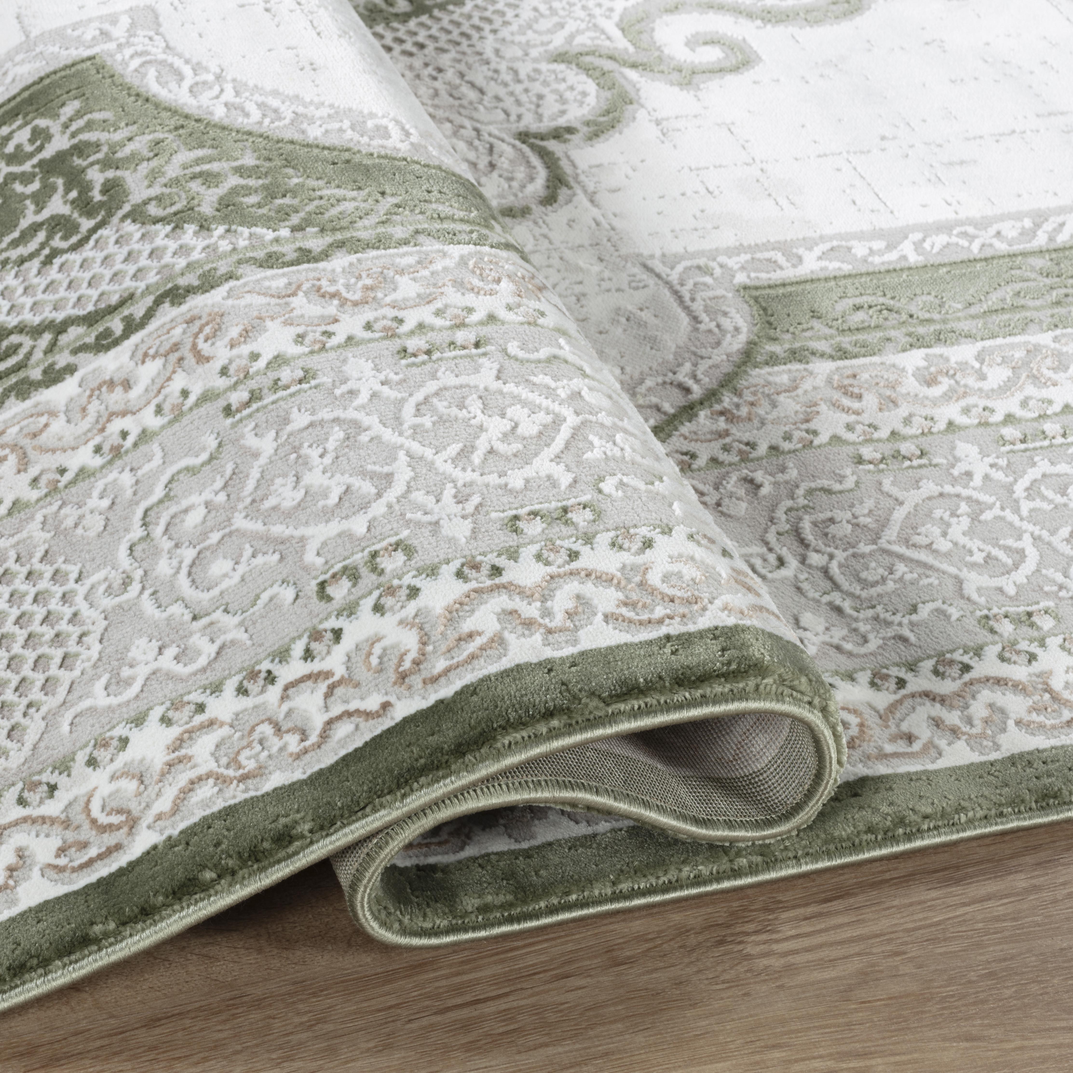 Merry MR226A Area Rug Cream/Green