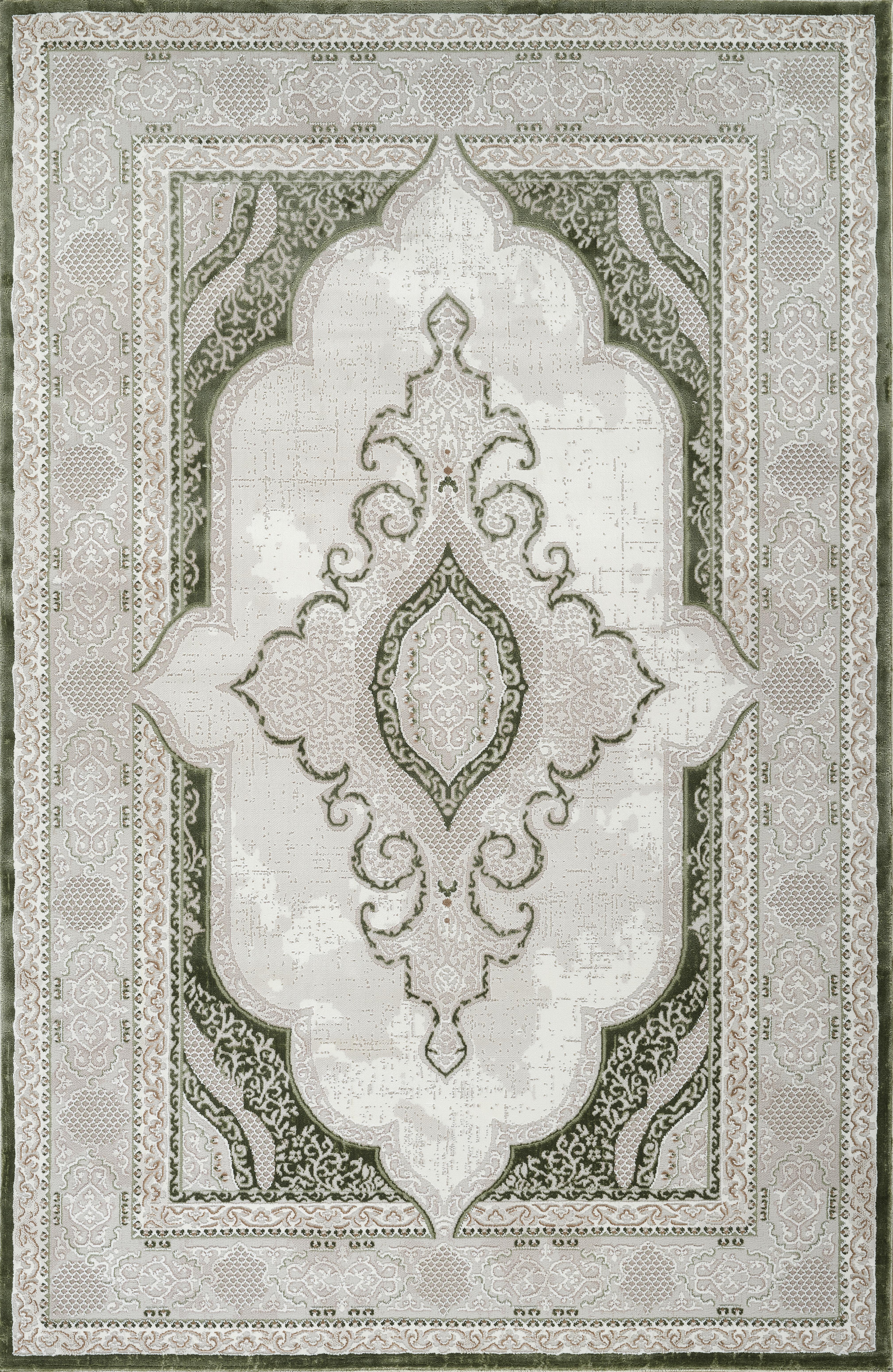 Merry MR226A Area Rug Cream/Green