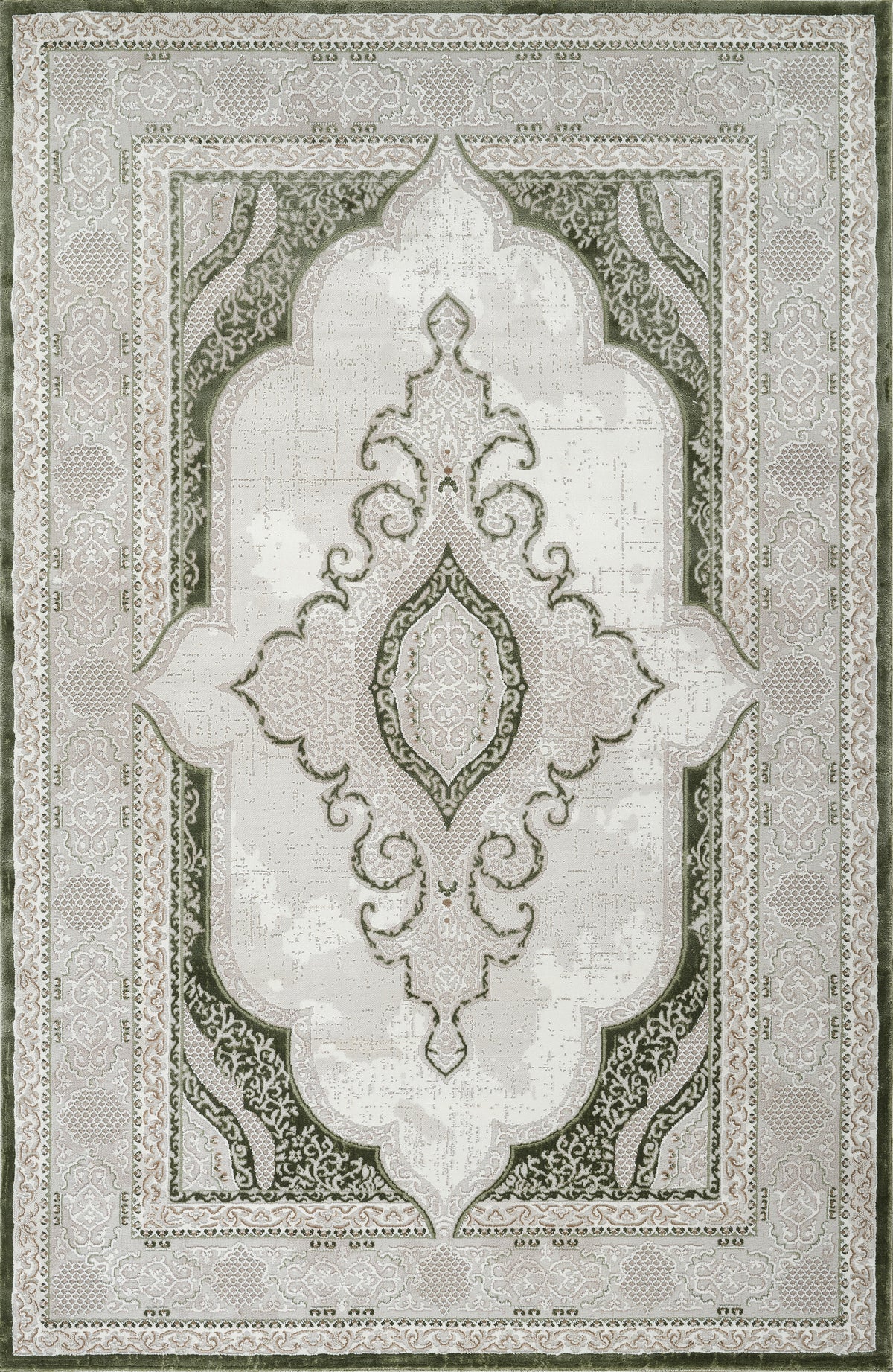 Merry MR226A Area Rug Cream/Green