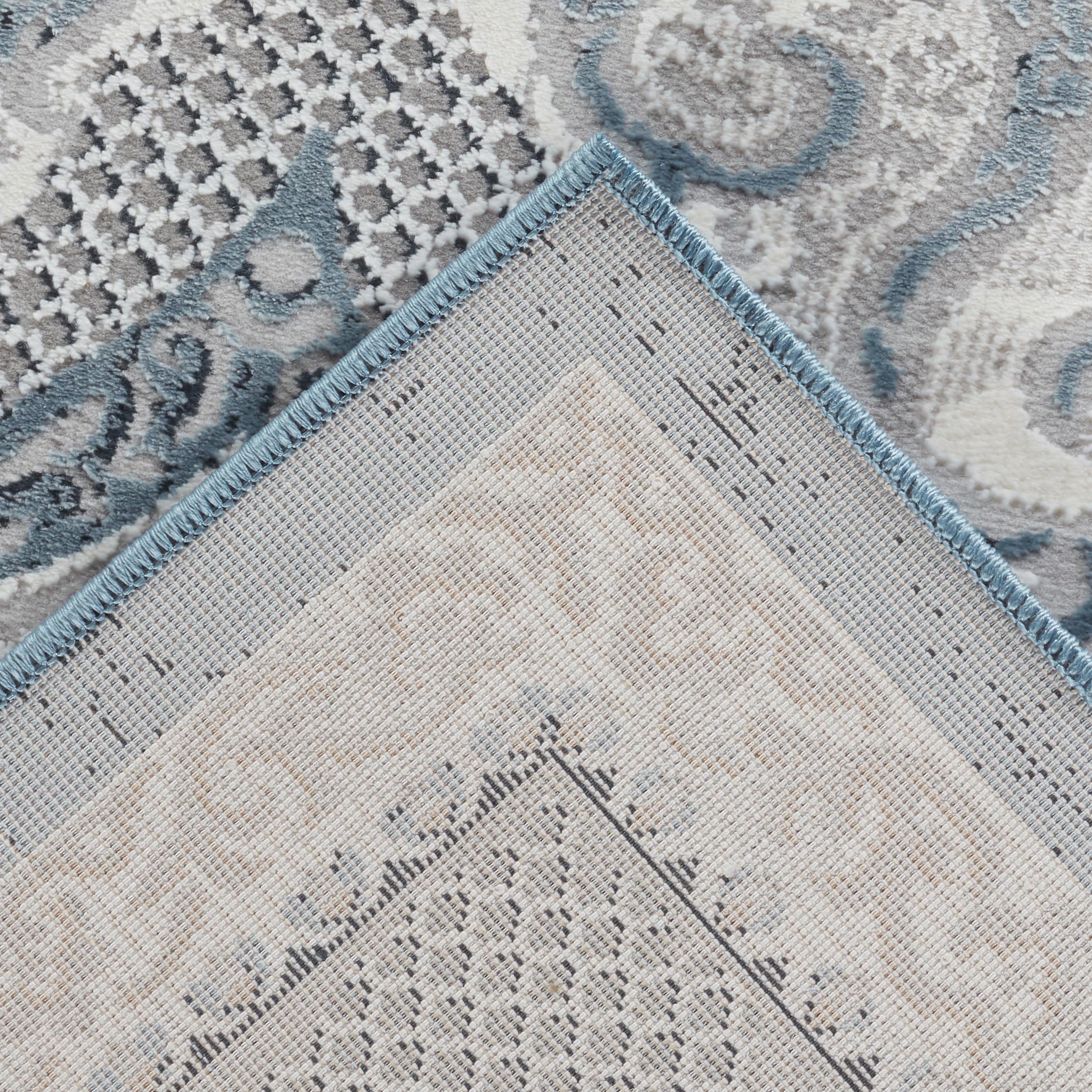Merry MR226A Area Rug Grey/Navy