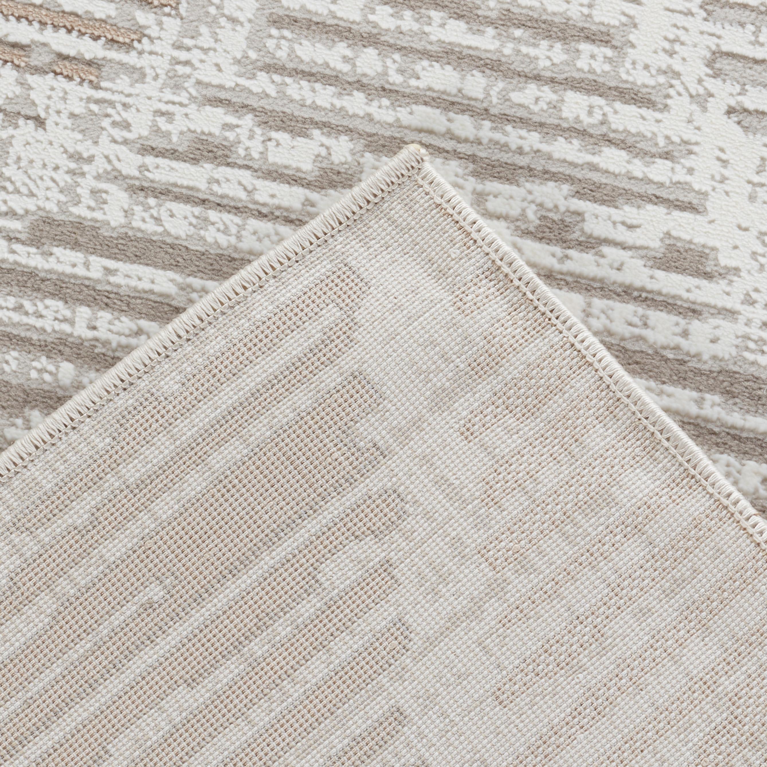 Merry MR445 Area Rug Cream Brown