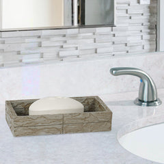 Soap Dish for Bathroom Counter,Shower & Kitchen | Antique Stone Finish