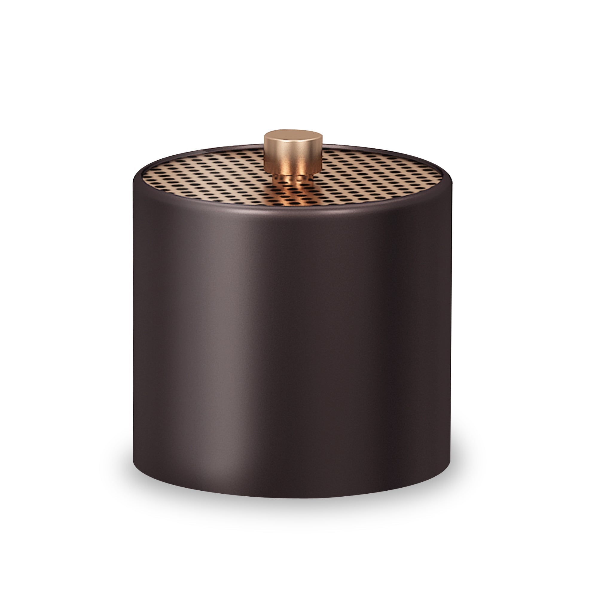 Selma Stainless Steel Vanity Jar  | Stylish Storage for Cotton Swabs,Sponges & Bath Salts  | Decorative Canister for Bathroom,Bedroom | Copper & Orb
