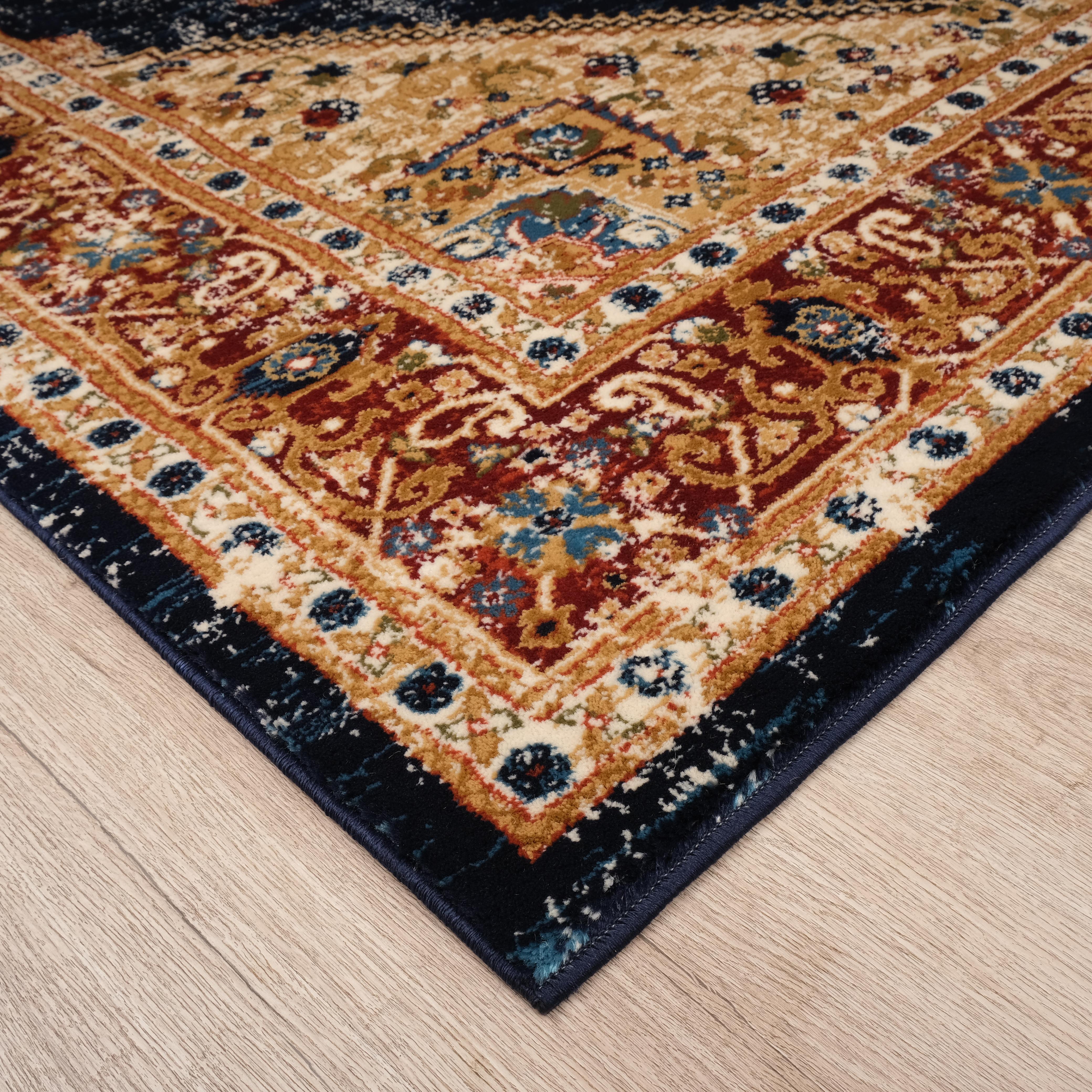 Tashkent 6080A Area Rug Navy/Navy