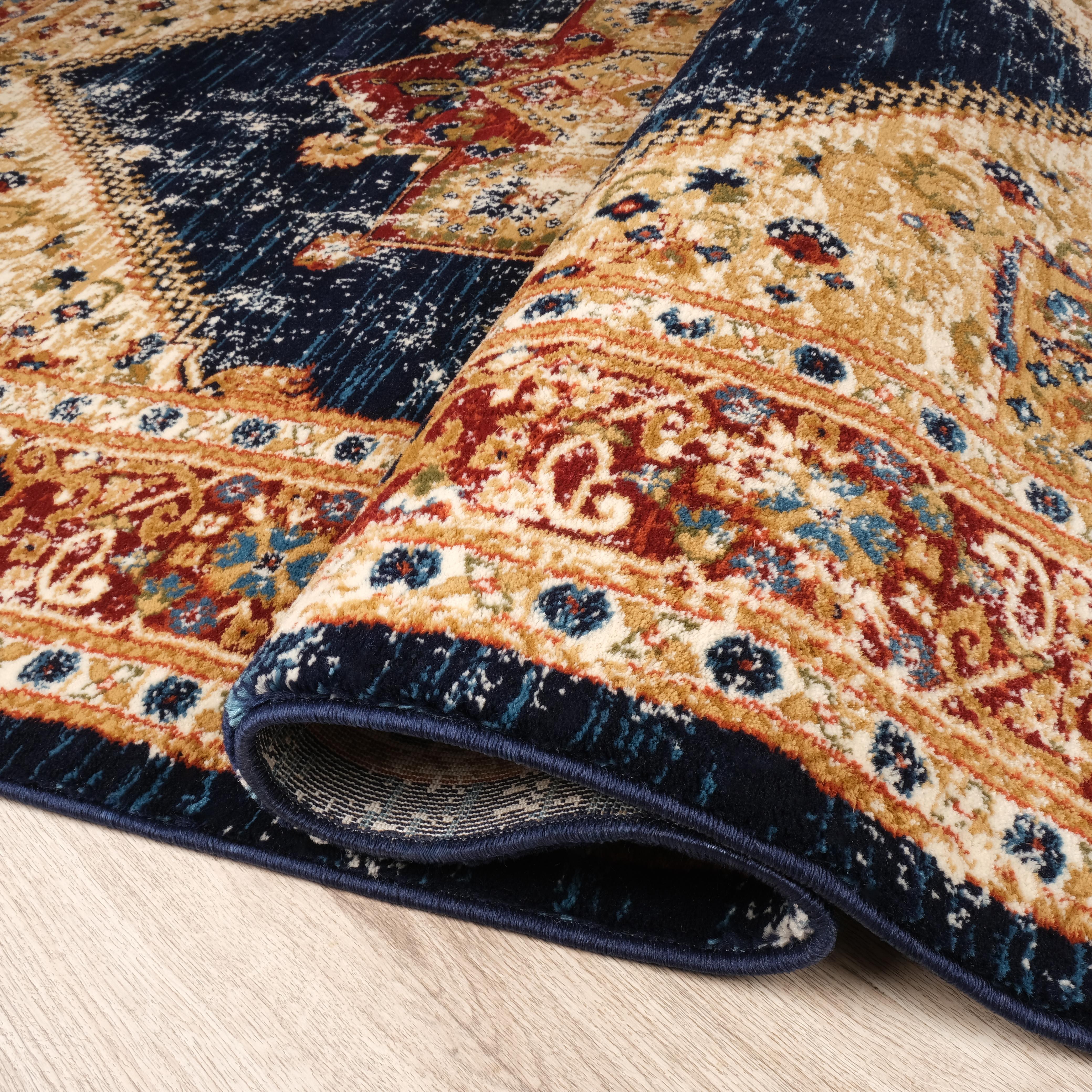 Tashkent 6080A Area Rug Navy/Navy
