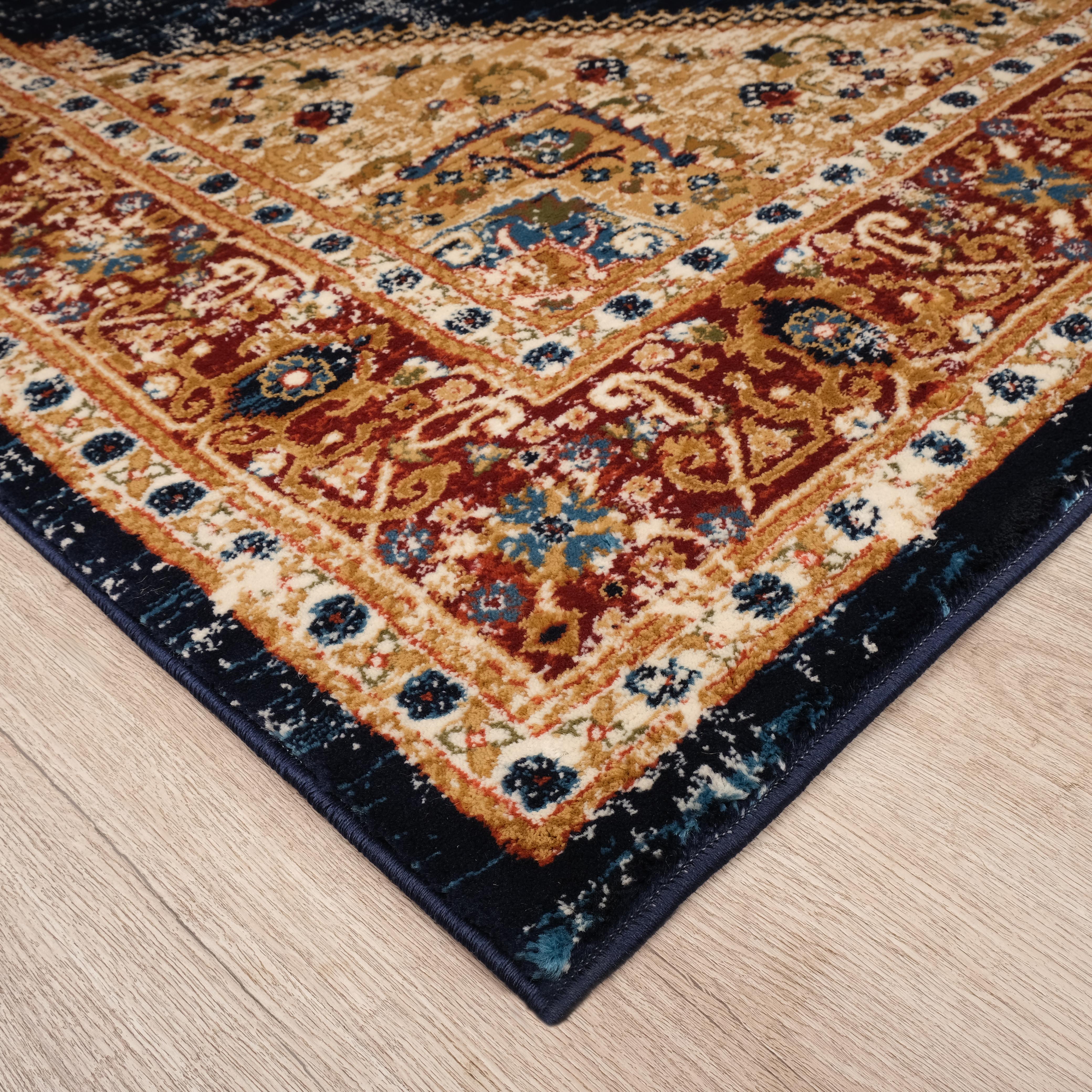 Tashkent 6080A Area Rug Navy/Navy