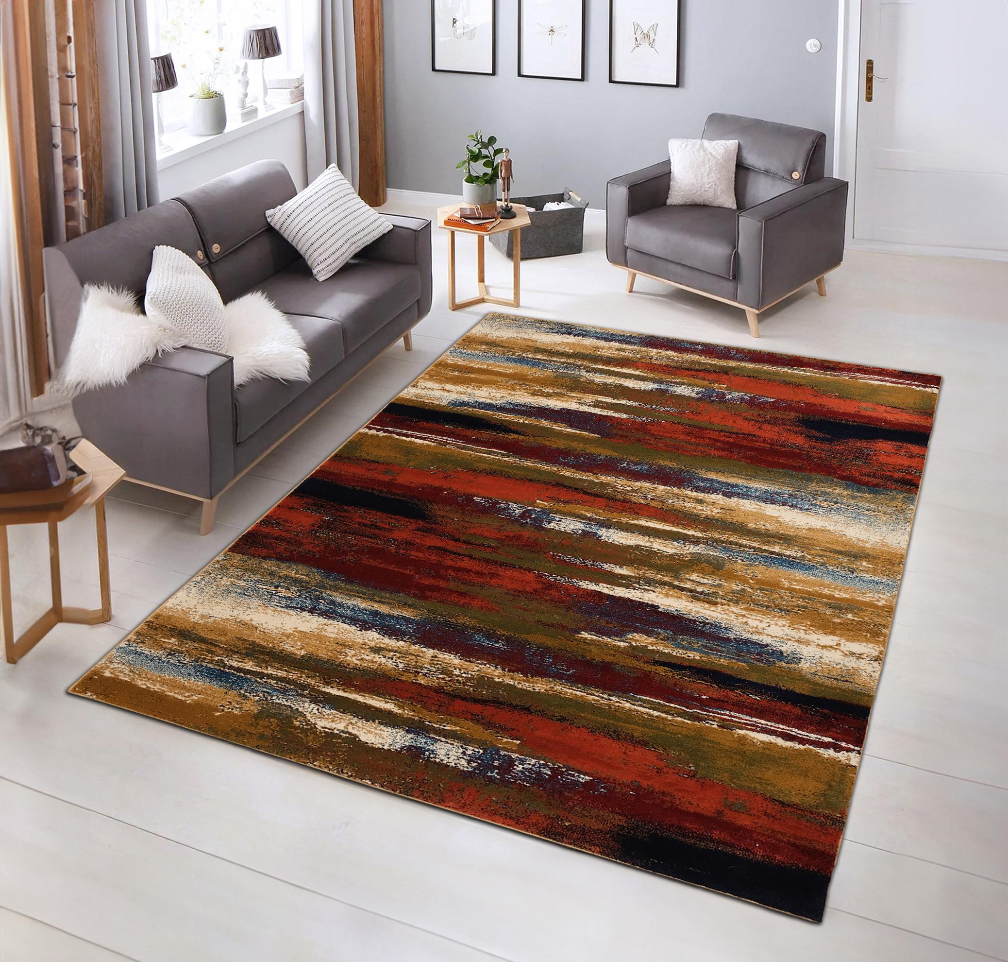 Tashkent 6448A Area Rug Red/Terra