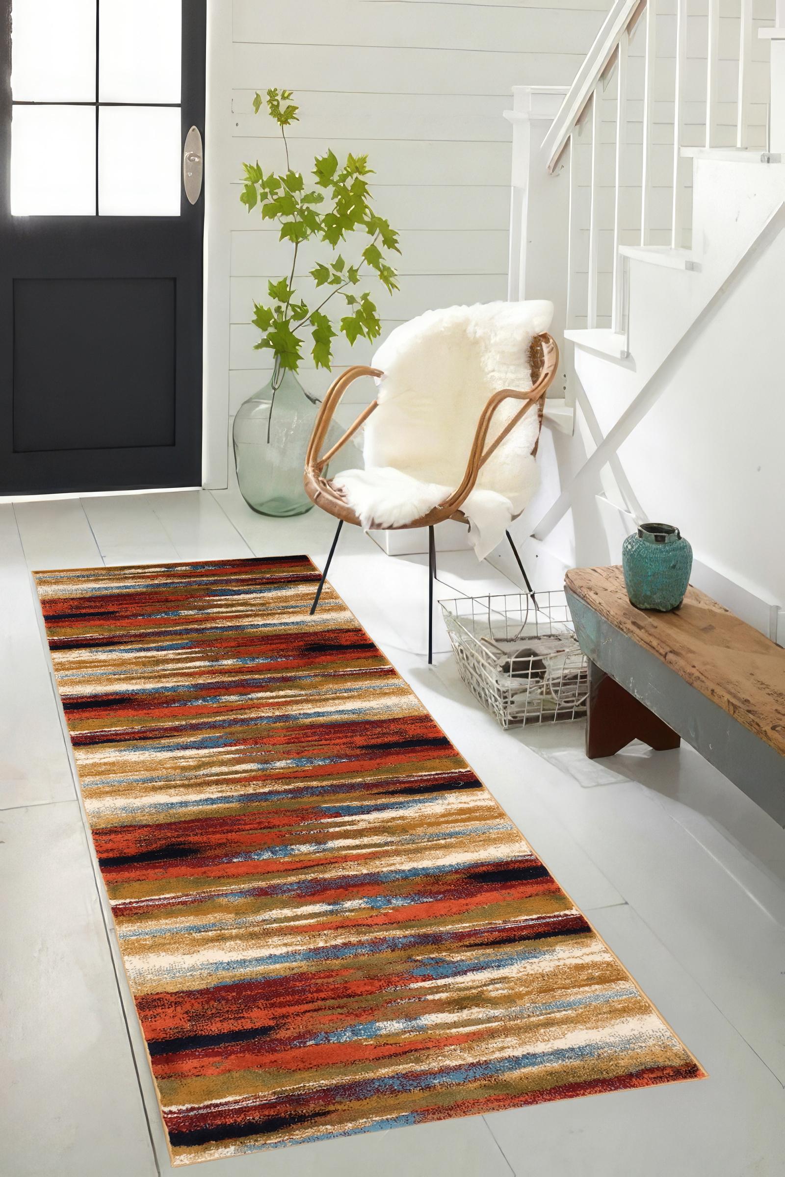 Tashkent 6448A Area Rug Red/Terra