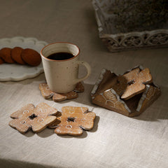 Wooden Coasters for Home & Office Use | Set of 4 | Stylish Drink Coasters