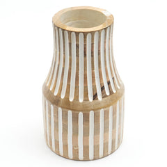 Vase | Decorative Handcrafted Accent Wood Vase | Unique Wooden Home Decor Piece