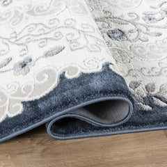 Troy Area Rug 17456 GREY NAVY