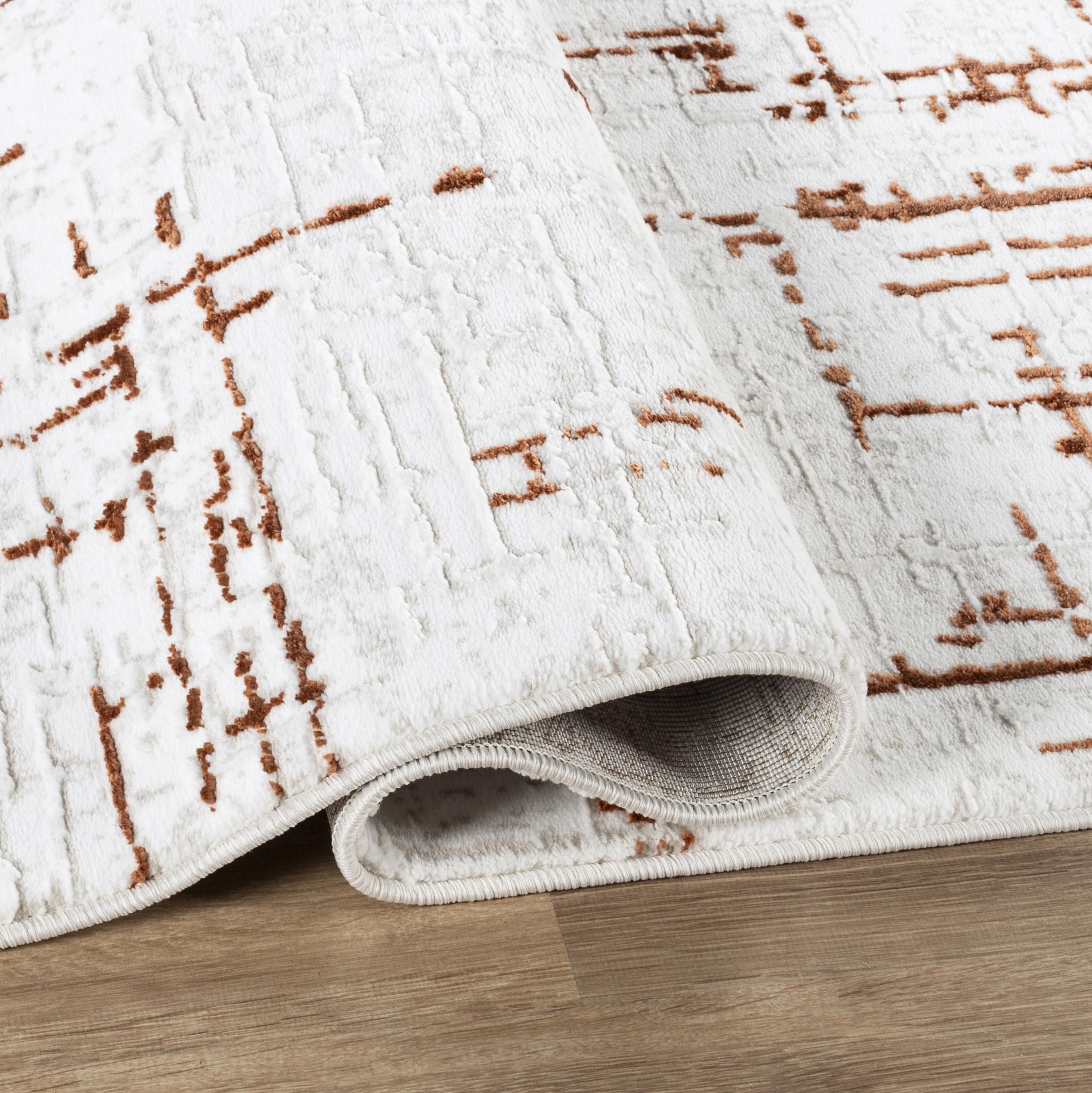 Troy Area Rug NO256 BEIGE ROSE