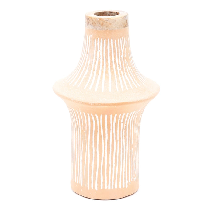 Handcrafted Ecomix Vase | Eco Friendly Decorative Vase (17” / 13.5”)
