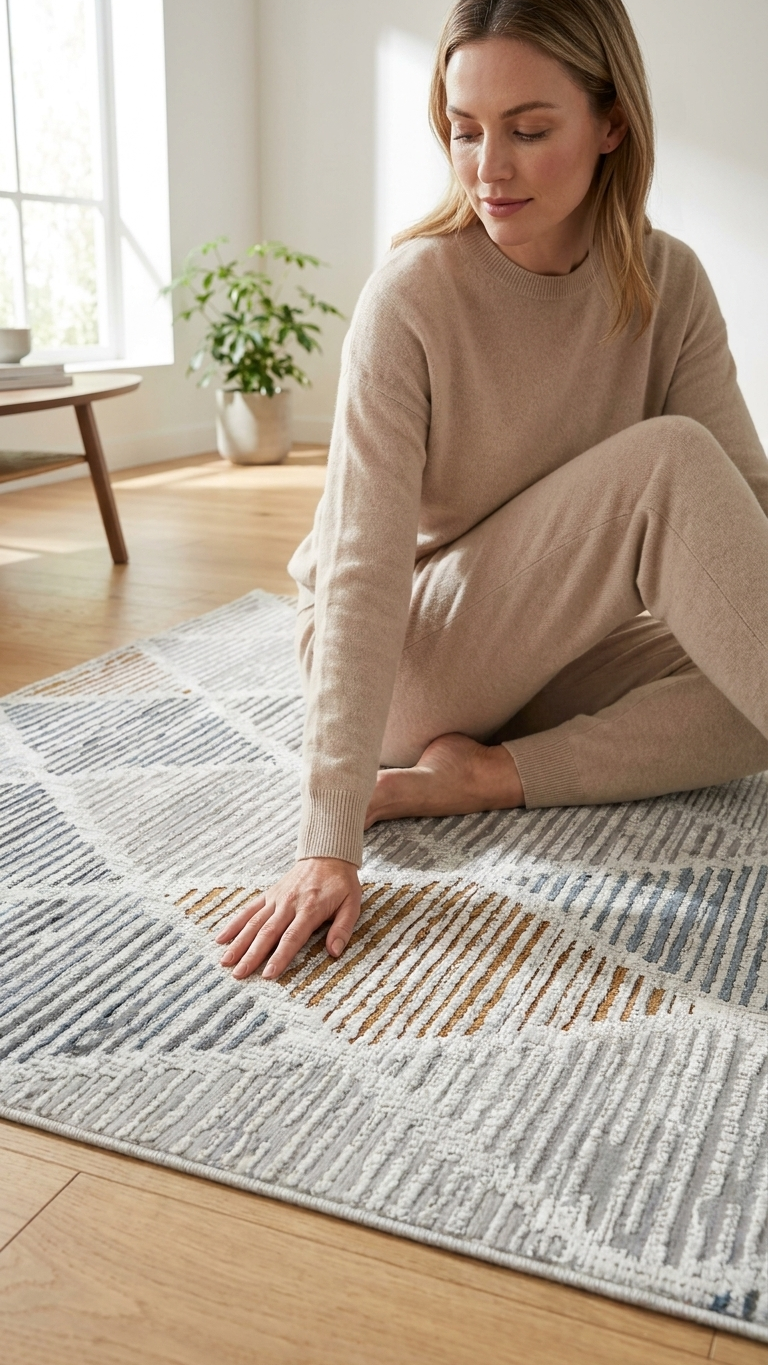 Merry MR445 Multi area rug in an interior setting