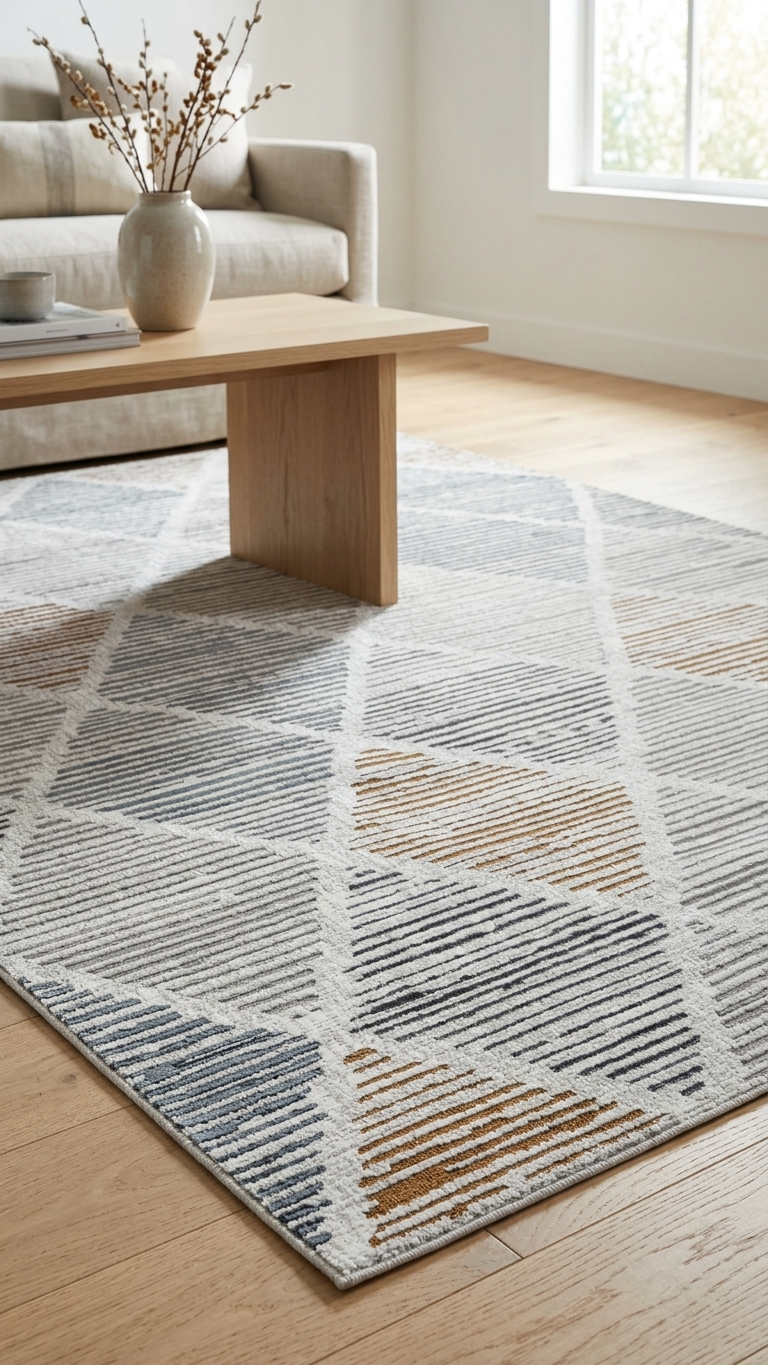 Merry MR445 Multi area rug room scene