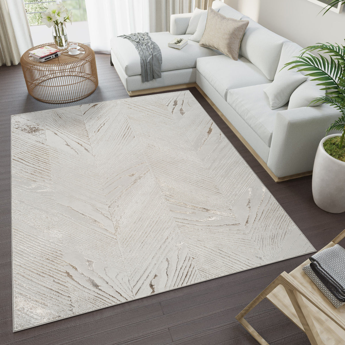Caesar G1568 Grey Area Rug