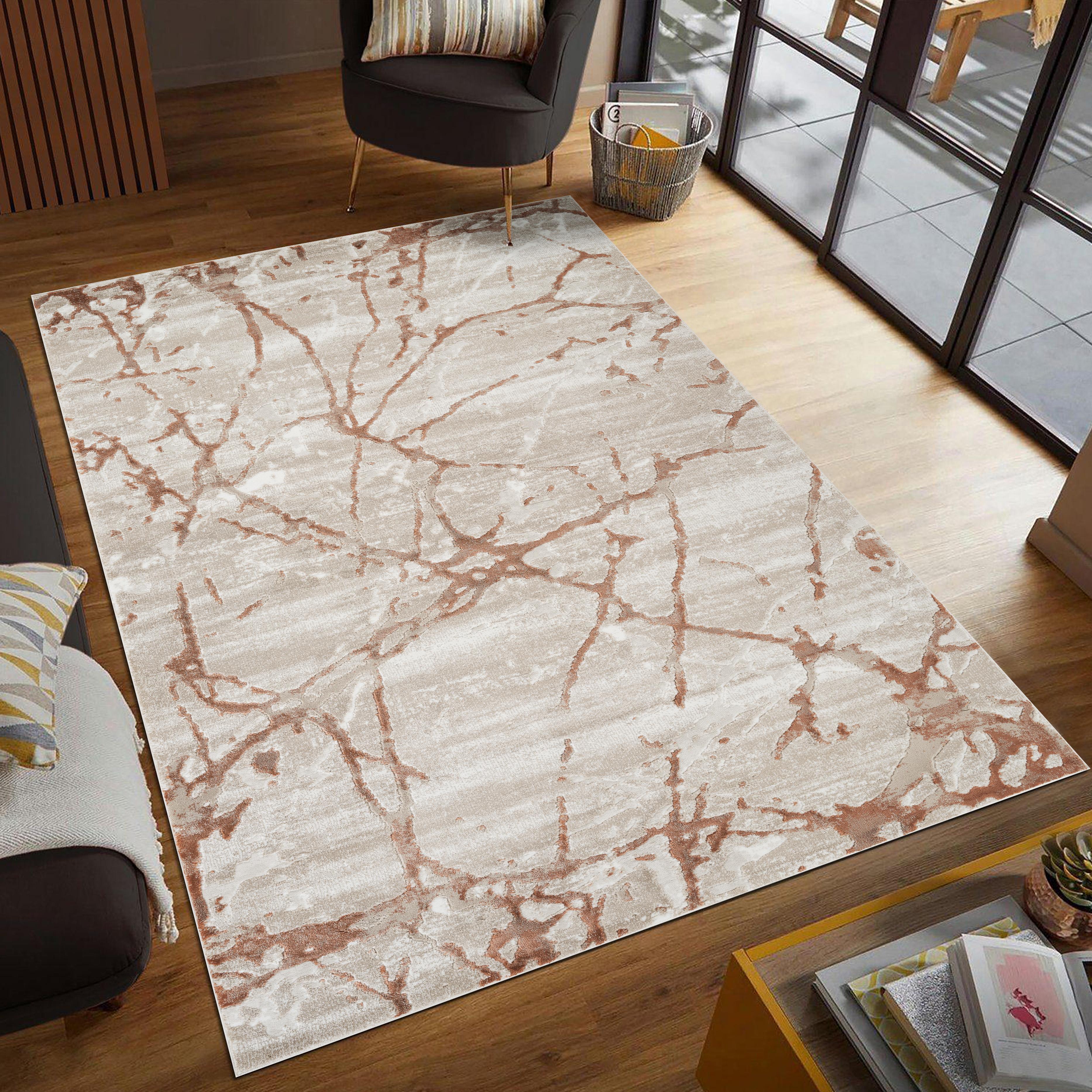 Troy Area Rug 28240 BEIGE ROSE
