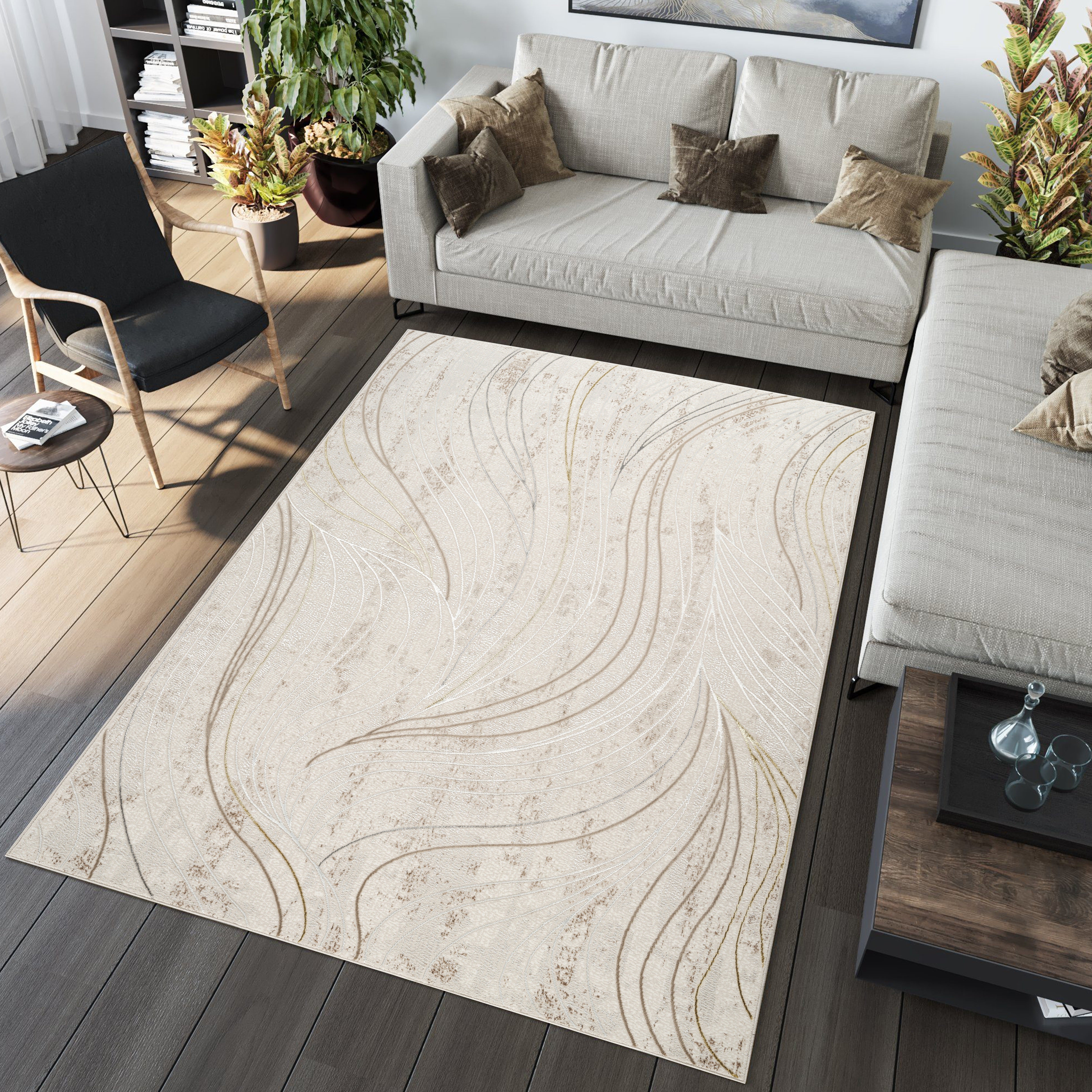 Cleopatra 60234 Cream Area Rug