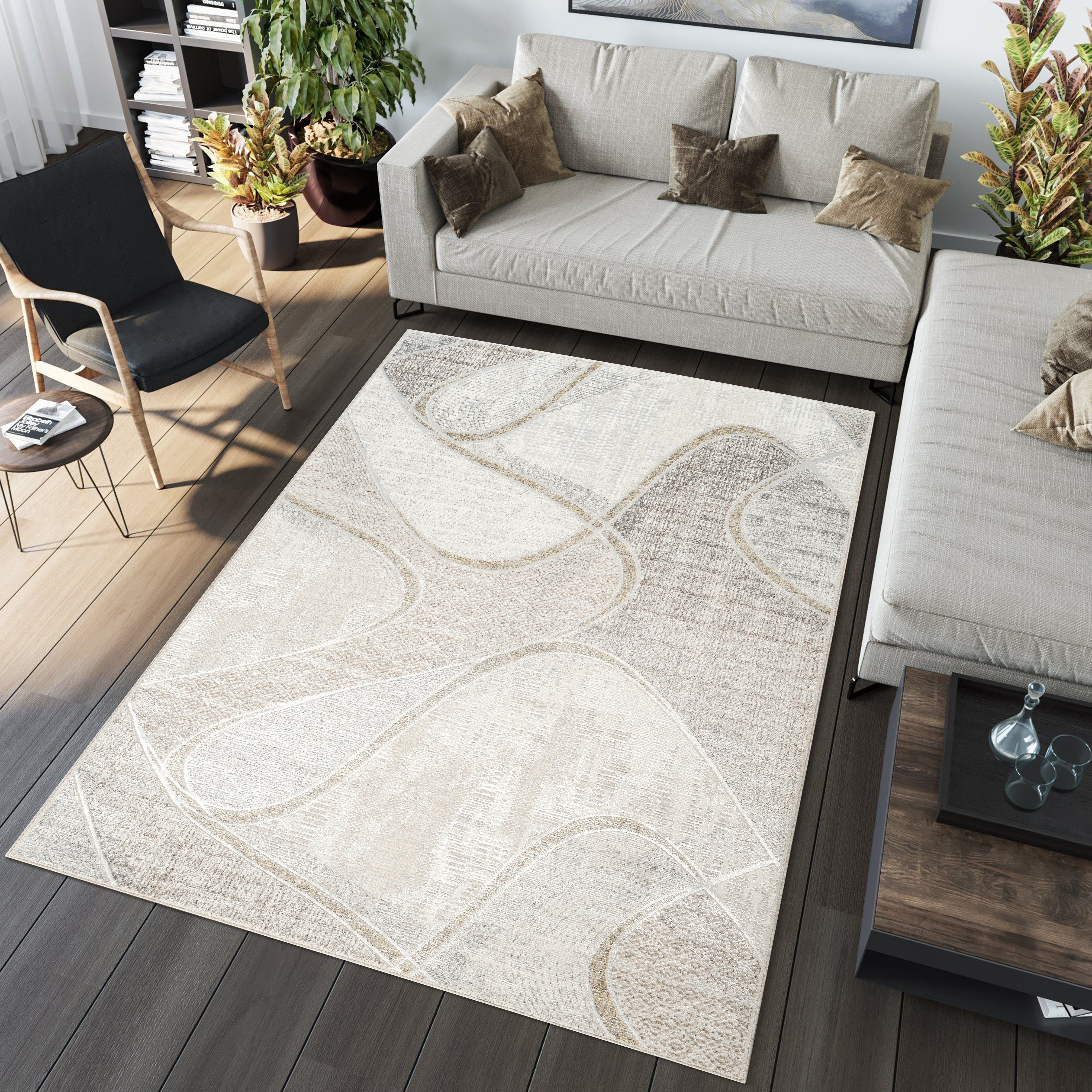 Cleopatra 60309 Cream Area Rug