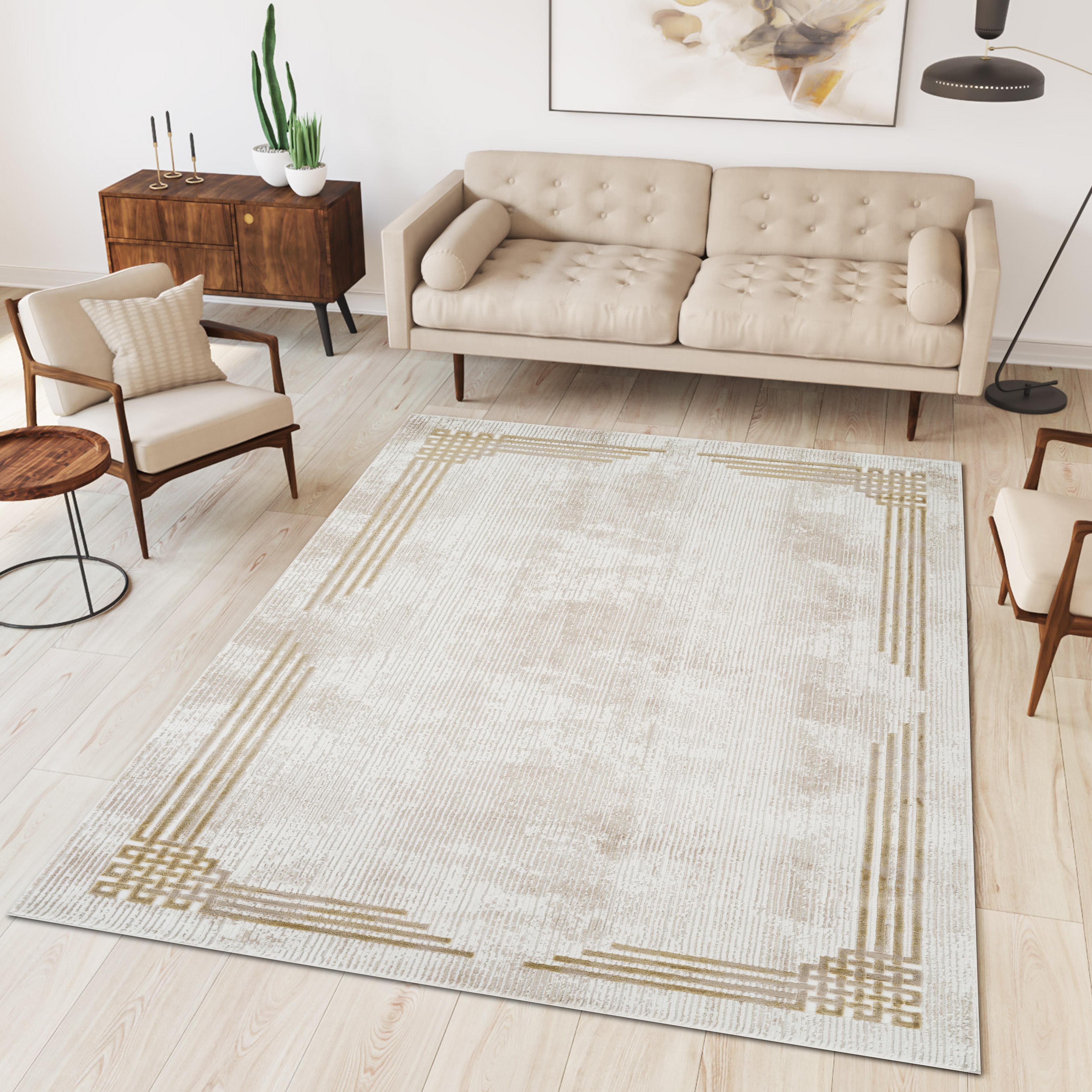 Troy Area Rug 34783 BEIGE GOLD