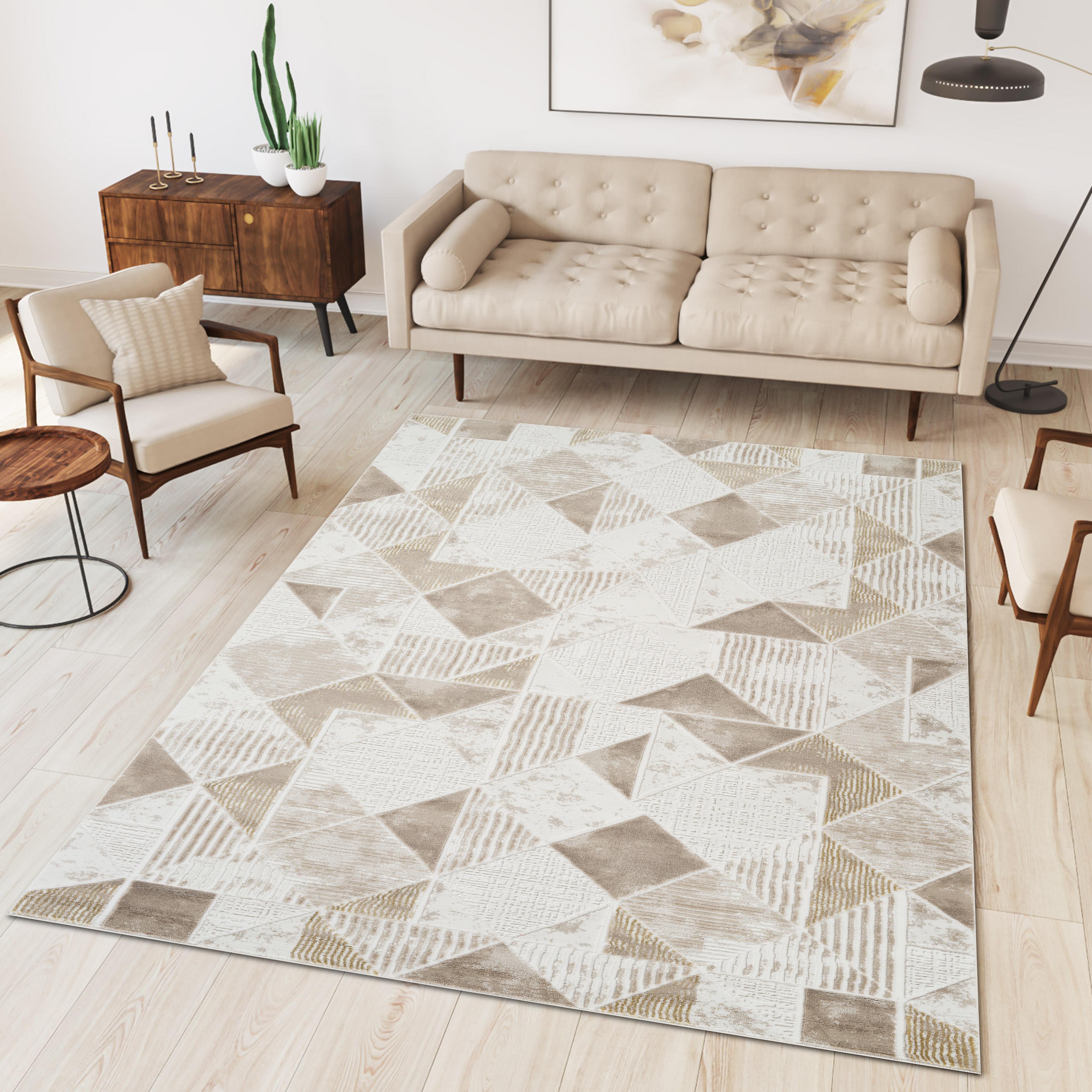 Troy Area Rug T0062 BEIGE GOLD